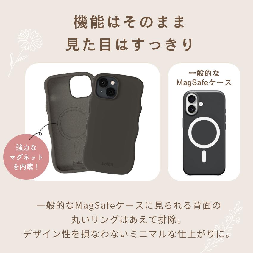 Holdit iPhone18 Pro Max ケース MagSafe 対応 うねうね なみなみ iPhone16 17e iPhone15 シリコンケース くすみカラー 北欧 ブランド マグセーフ スマホケース |  | 02