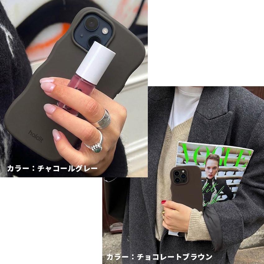 Holdit iPhone18 Pro Max ケース MagSafe 対応 うねうね なみなみ iPhone16 17e iPhone15 シリコンケース くすみカラー 北欧 ブランド マグセーフ スマホケース |  | 06