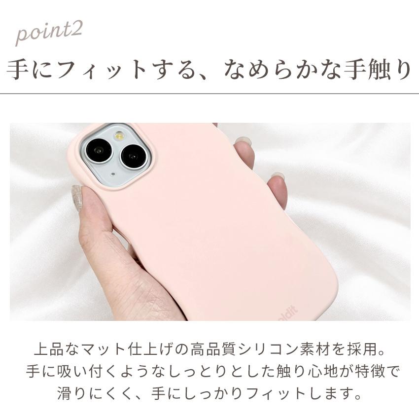 Holdit iPhone18 Pro Max ケース MagSafe 対応 うねうね なみなみ iPhone16 17e iPhone15 シリコンケース くすみカラー 北欧 ブランド マグセーフ スマホケース |  | 07