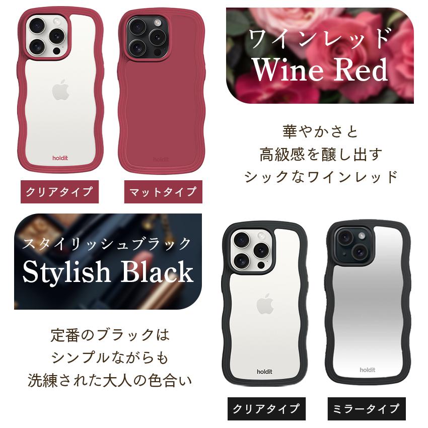 holdit 耐衝撃 iPhoneケース iPhone17e 17e iPhone17 17 Air Pro 16e スマホケース 透明 ウェーブ 波 なみなみ うねうね 韓国 鏡 ケース iPhone16 16 15 Pro Max |  | 10