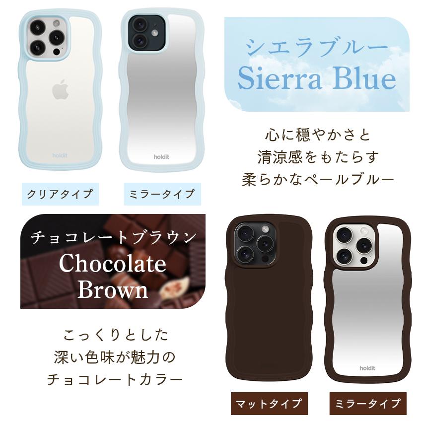 holdit 耐衝撃 iPhoneケース iPhone17e 17e iPhone17 17 Air Pro 16e スマホケース 透明 ウェーブ 波 なみなみ うねうね 韓国 鏡 ケース iPhone16 16 15 Pro Max |  | 12