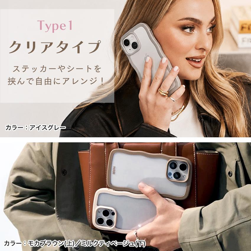 holdit 耐衝撃 iPhoneケース iPhone17e 17e iPhone17 17 Air Pro 16e スマホケース 透明 ウェーブ 波 なみなみ うねうね 韓国 鏡 ケース iPhone16 16 15 Pro Max |  | 02