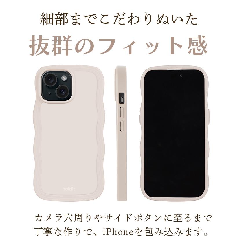 holdit 耐衝撃 iPhoneケース  iPhone17 16e スマホケース 透明 ウェーブ 波 なみなみ うねうね 韓国 鏡 ケース iPhone16 16 15 Pro Max iPhone15 17 Air Pro |  | 06
