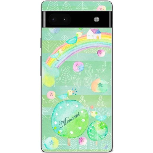 Google Pixel Pixel6a グーグルピクセル6a らふら 名入れ スマホケース