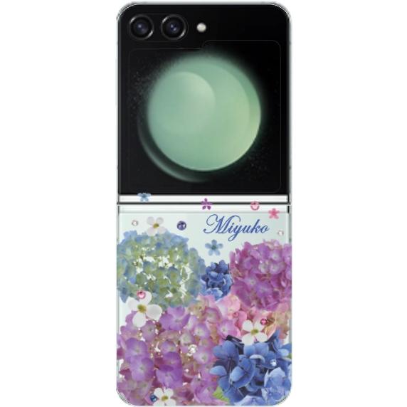 Galaxy らふら 名入れ スマホケース Z Flip5 ギャラクシーZ フリップ5