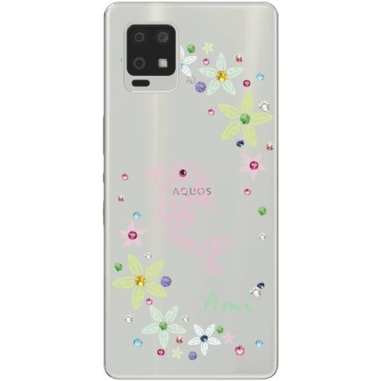 AQUOS zero Zero6 ケース SHG04 アクオスゼロ6 カバー ラインストーン
