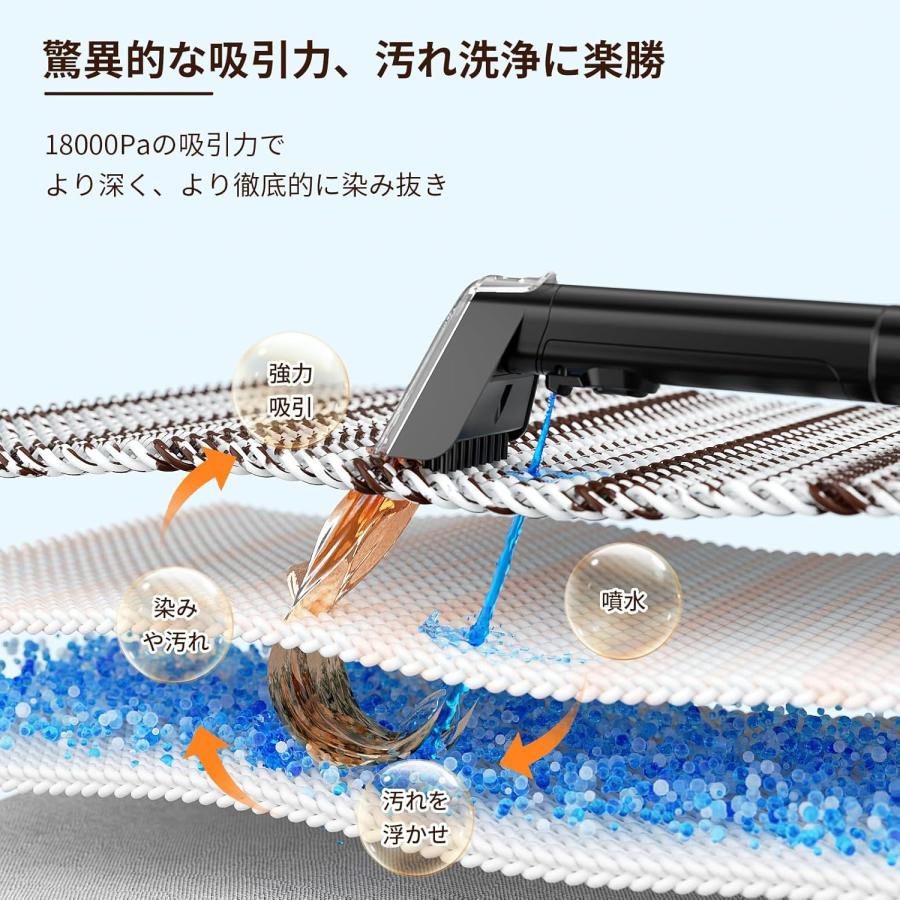 Yadea R3 カーペットクリーナー18000Pa超強吸引力 カーペット Yadea R3 カーペットクリーナー18000Pa超強吸引力 カーペット