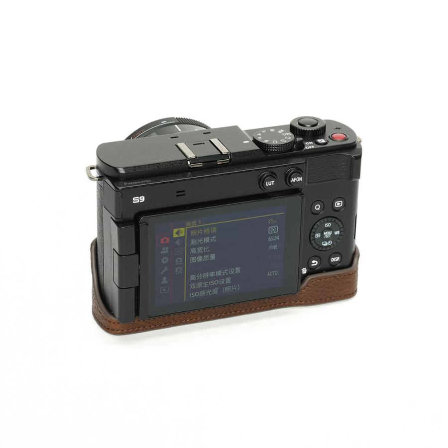 TP Original Panasonic LUMIX S9用 ボディーハーフケース ダーク
