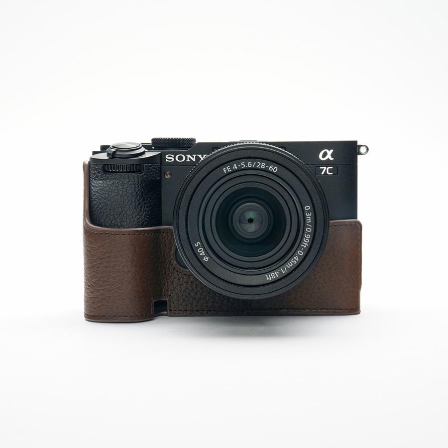 TP Original SONY α7C II /α7 CR用 ボディーハーフケース ダーク