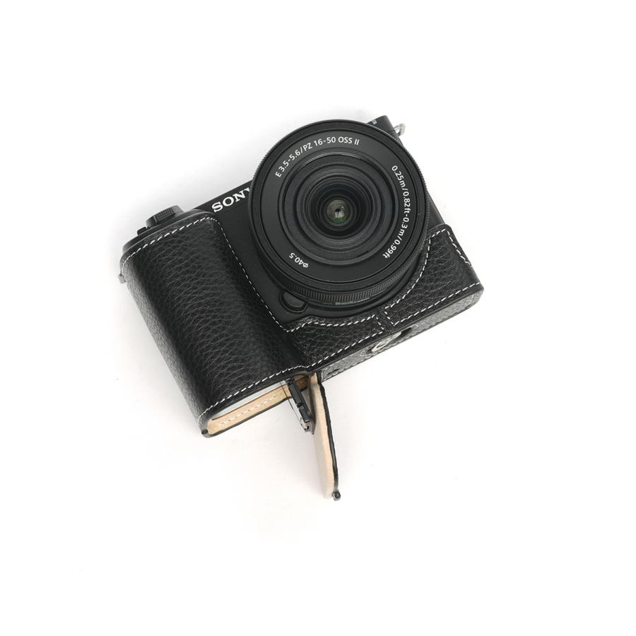 TP Original SONY VLOGCAM ZV-E10 II用 ボディーハーフケース ブラック