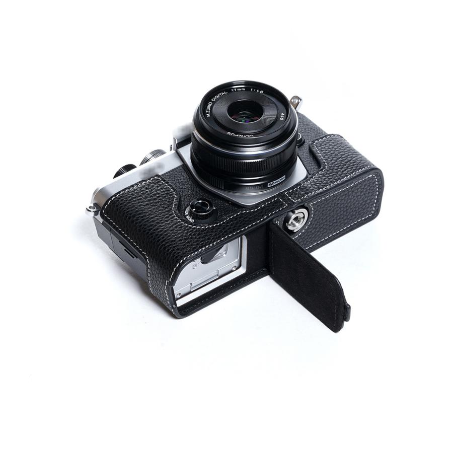 TP Original OM SYSTEM OM-3 用 ボディーハーフケース ブラック ［国内