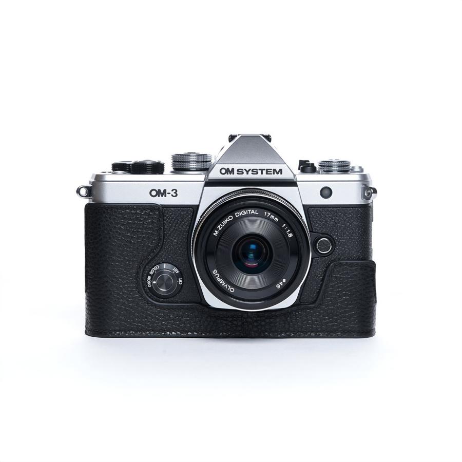 TP Original OM SYSTEM OM-3 用 ボディーハーフケース ブラック