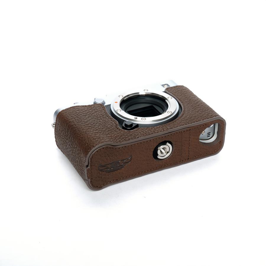 TP Original FUJIFILM X-E5 用 ボディーハーフケース ダークブラウン