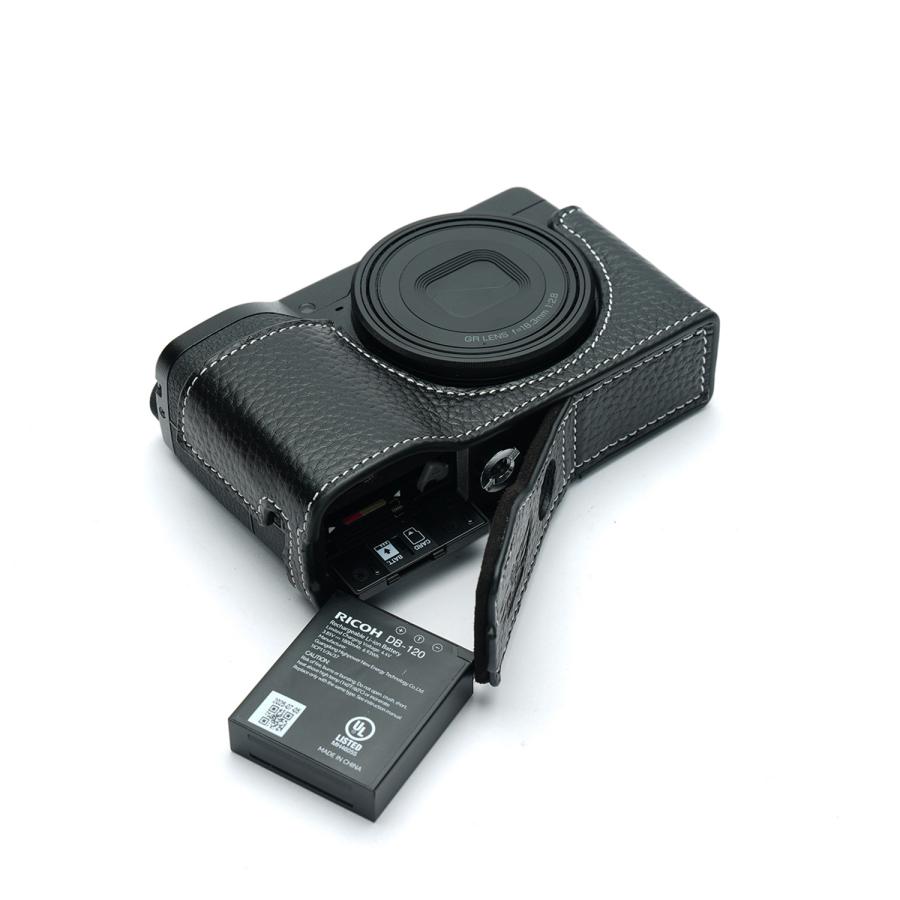 TP Original RICOH GR IV 用 ボディーハーフケース ブラック［国内正規