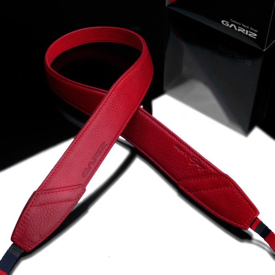 GARIZ/ゲリズ Italian Leathere with Alcantara カメラネックストラップ AT-DSLAR Ergonomic Camera Neckstrap レッド | GARIZ | 02