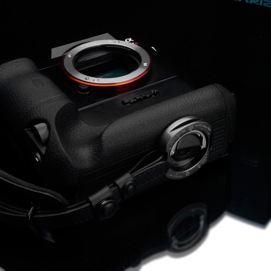 GARIZ/ゲリズ Italian Leathere with Alcantara カメラグリップ (プレートXA-PC1セットモデル) 　AT-HG2/ABK1 Ergonomic Camera Handgrip＋Plate ブラック | GARIZ | 05