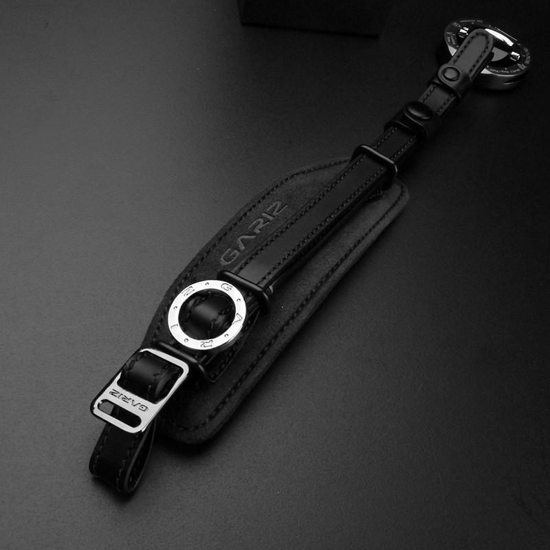 GARIZ/ゲリズ Alcantara カメラネックストラップ＆カメラグリップ AT-NFCG Handgrip + Plate + Neckstrap　チャコールグレー_2