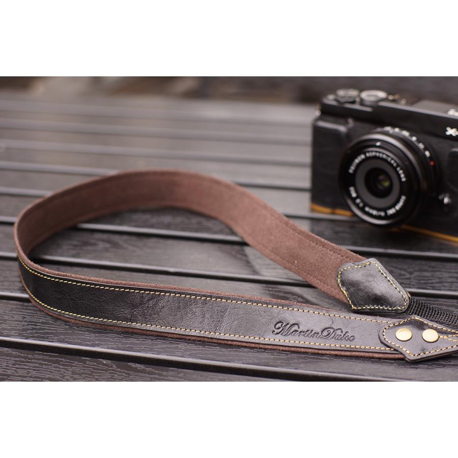 Martin Duke カメラネックストラップ SVEN Bon Bon Leather Neck Strap(N) Black |  | 01