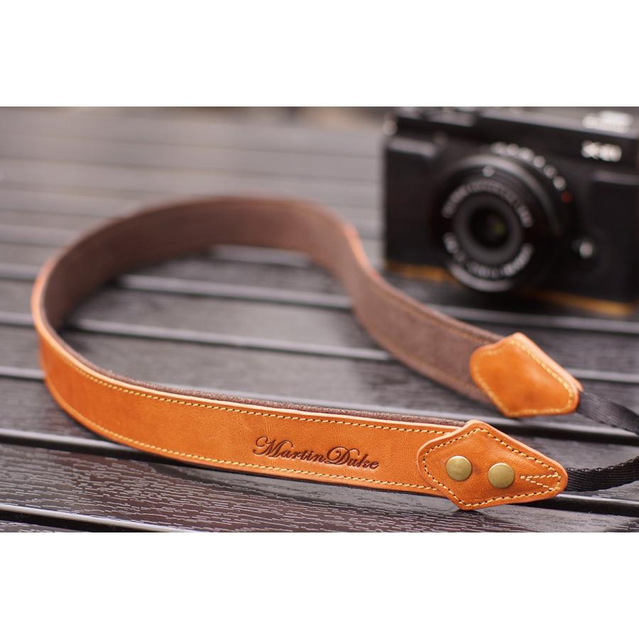 Martin Duke カメラネックストラップ SVEN Bon Bon Leather Neck Strap(N) Light Brown |  | 01