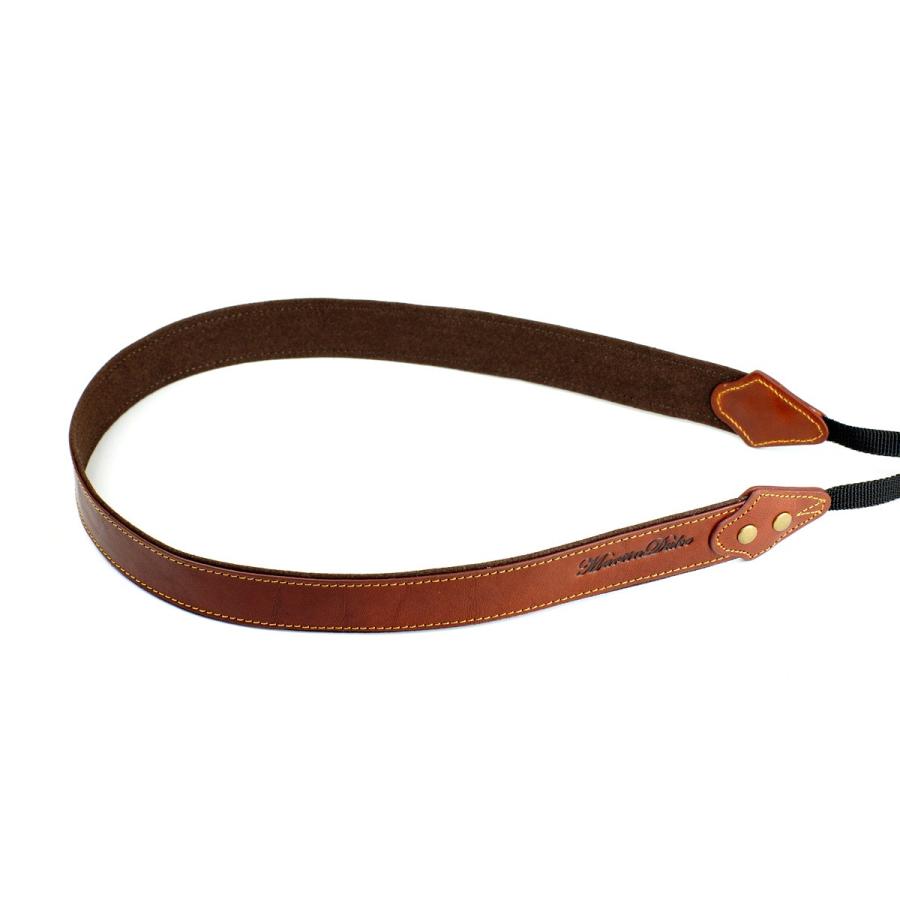 Martin Duke カメラネックストラップ SVEN Bon Bon Leather Neck Strap(N) Red Brown | 