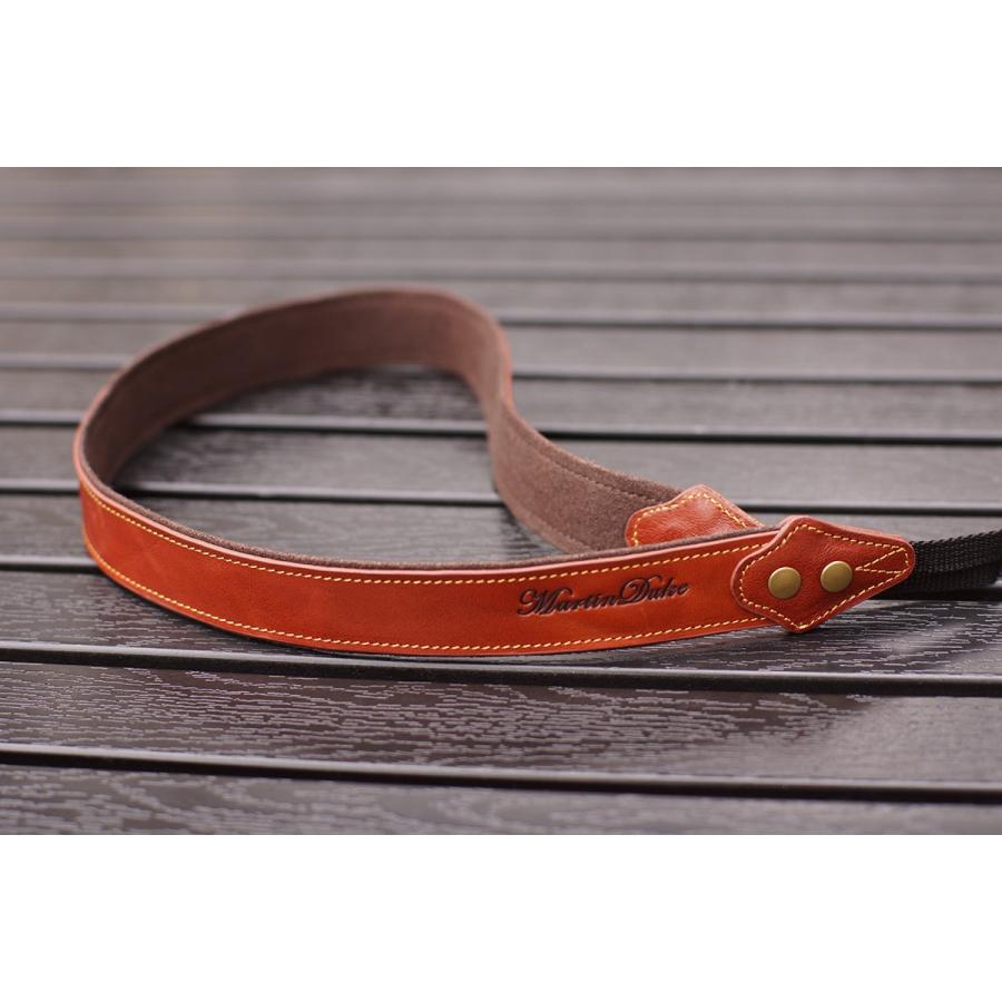 Martin Duke カメラネックストラップ SVEN Bon Bon Leather Neck Strap(N) Red Brown |  | 02