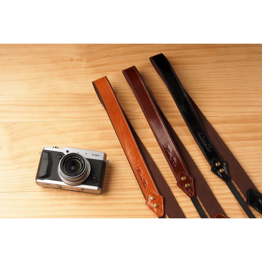 Martin Duke カメラネックストラップ SVEN Bon Bon Leather Neck Strap(N) Red Brown |  | 04