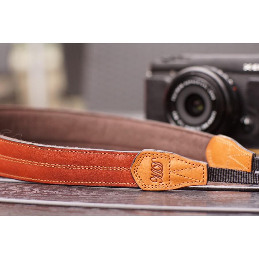 Martin Duke カメラネックストラップ SVEN 2 Double Color Leather NeckStrap Red Brown |  | 01