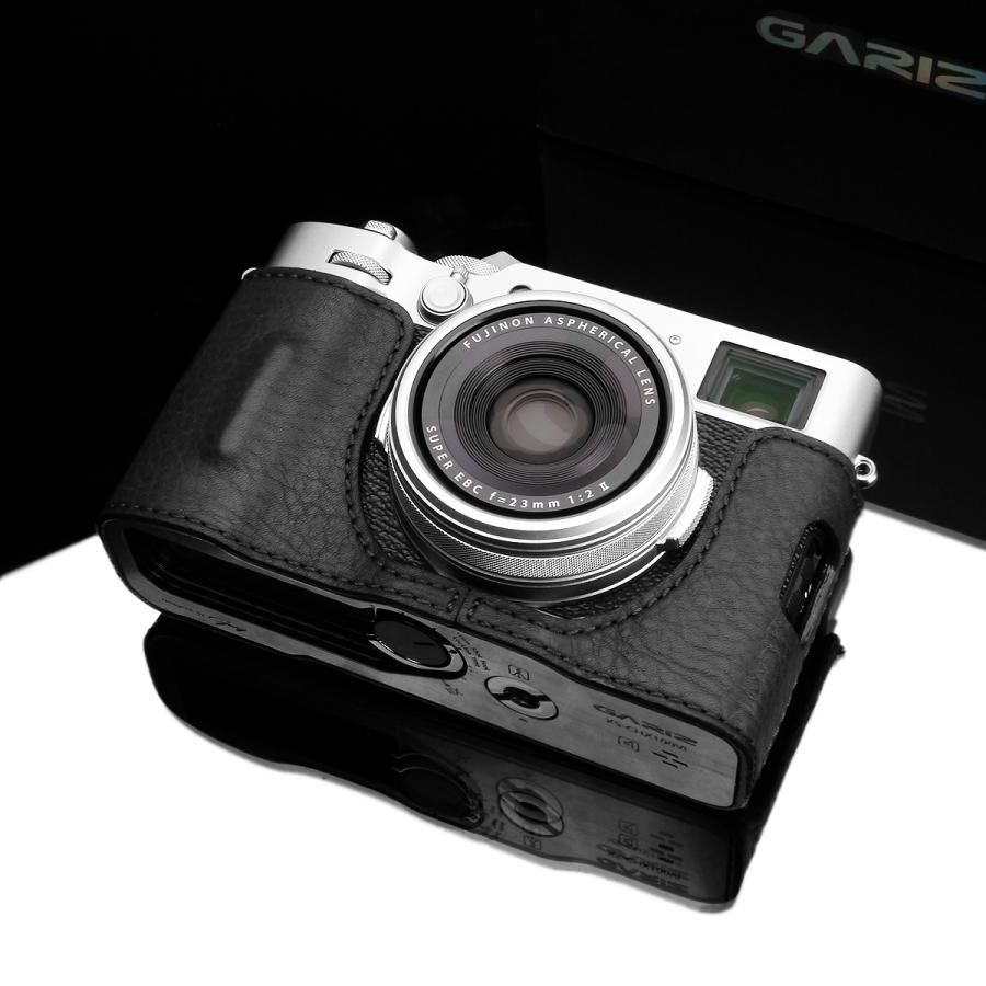 GARIZ/ゲリズ FUJIFILM X100VI用 本革カメラケース HG-X100VIBK ブラック｜laughs｜07