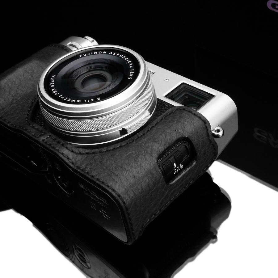 GARIZ/ゲリズ FUJIFILM X100VI用 本革カメラケース HG-X100VIBK ブラック｜laughs｜08