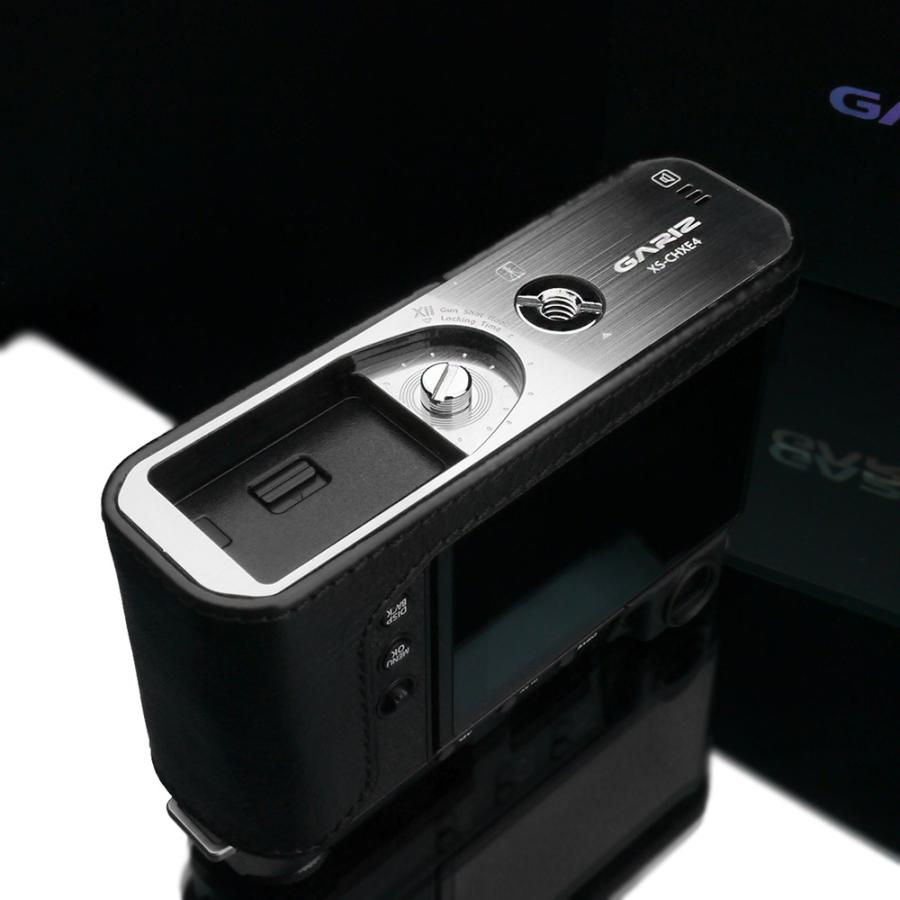 GARIZ/ゲリズ FUJIFILM X-E4用 本革カメラケース HG-XE4BK ブラック