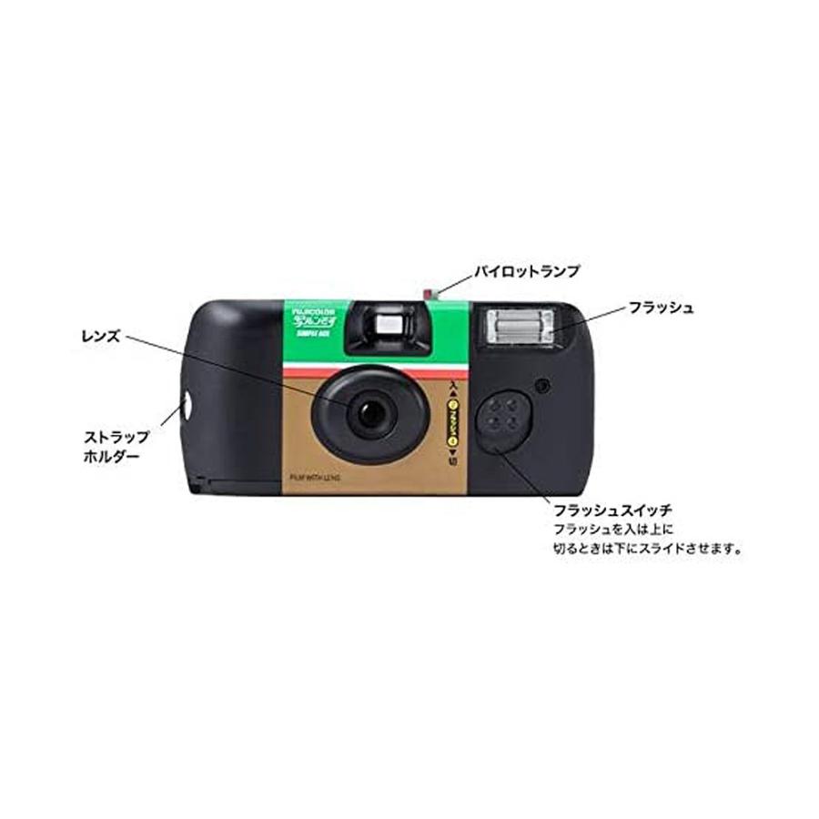 FUJIFILM フジカラーレンズ付フィルム 写ルンです スタンダードタイプ シンプルエース 27枚撮り 初期モデルデザイン LF S-ACE SP FL 27SH 1｜laughs｜04