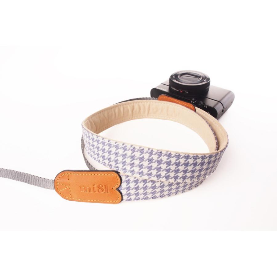 mi81 デジタル一眼カメラ用ネックストラップ Hound'sToothCheckBlue MN008PC |  | 01