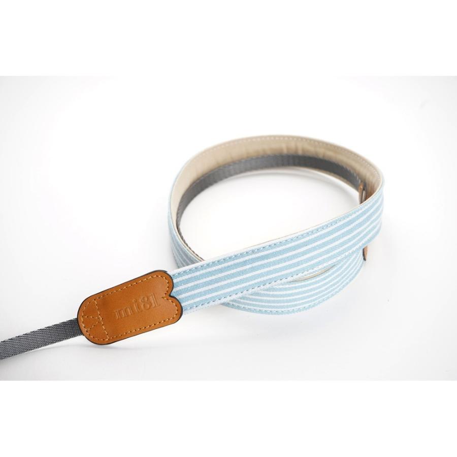 mi81 デジタル一眼カメラ用ネックストラップ LightBlueStripe MN010SB |  | 02