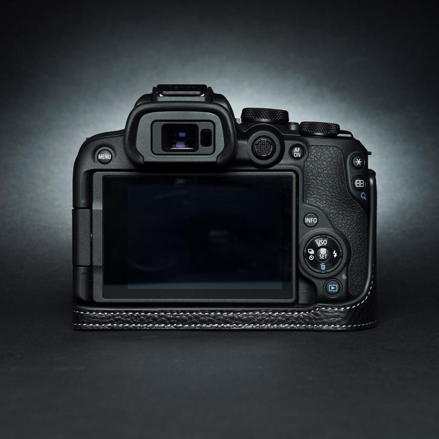 TP Original Canon EOS R10 用 ボディーハーフケース ブラック ［国内