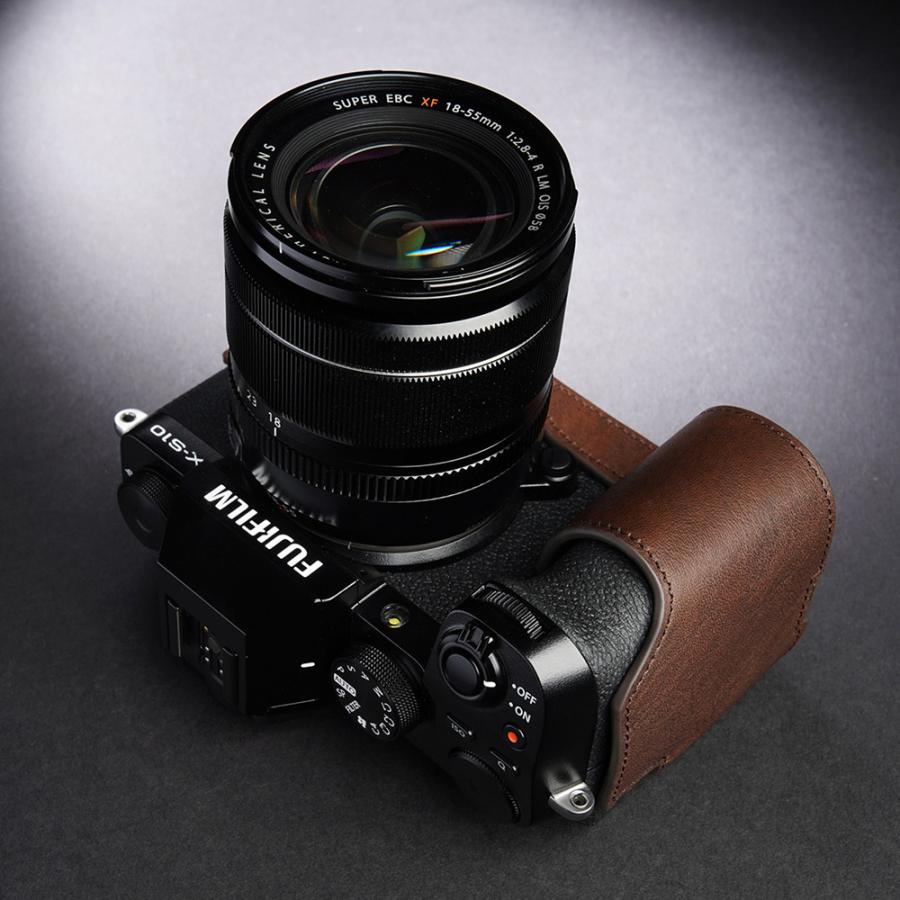 TP Original FUJIFIFILM X-S10 用 ボディーハーフケース ダーク