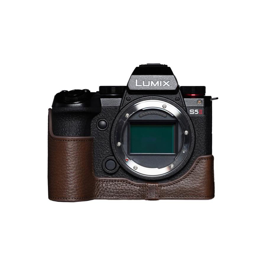 TP Original Panasonic LUMIX S5II 用 ボディーハーフケース ダーク