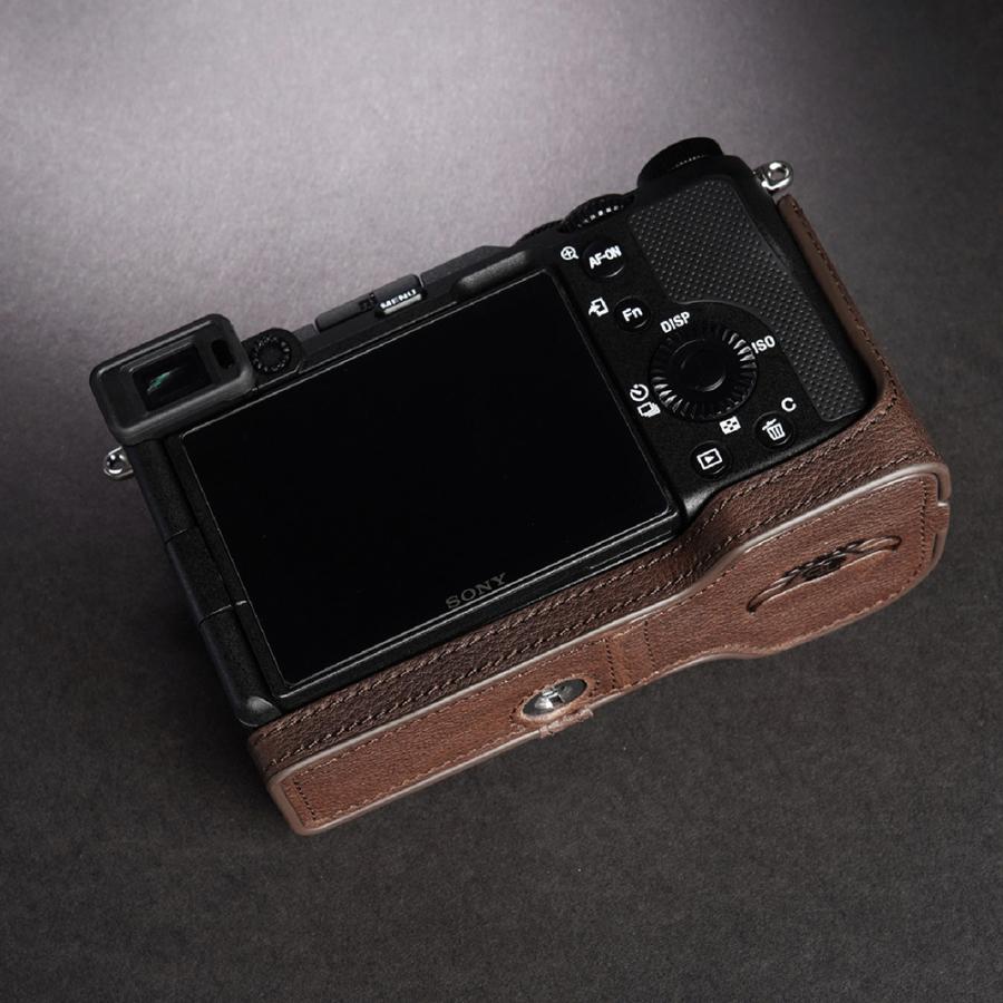 TP Original SONY α7C 用 ボディーハーフケース ダークブラウン ［国内正規品］｜laughs｜11