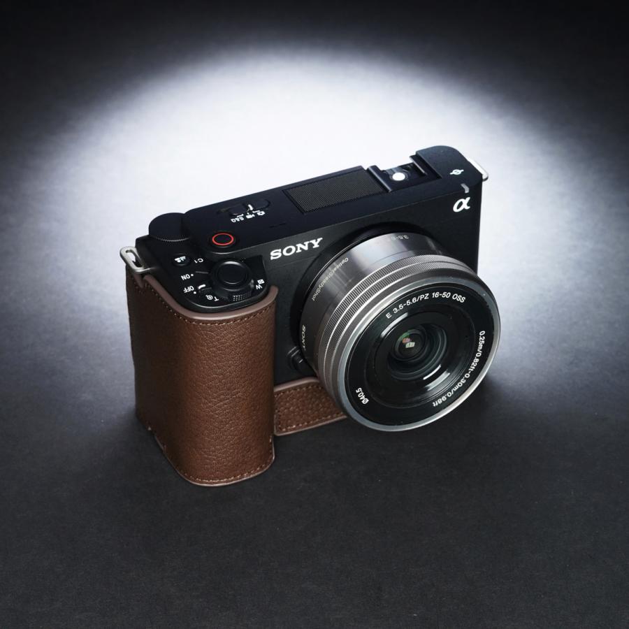 TP Original SONY VLOGCAM ZV-E1 用 ボディーハーフケース ダーク