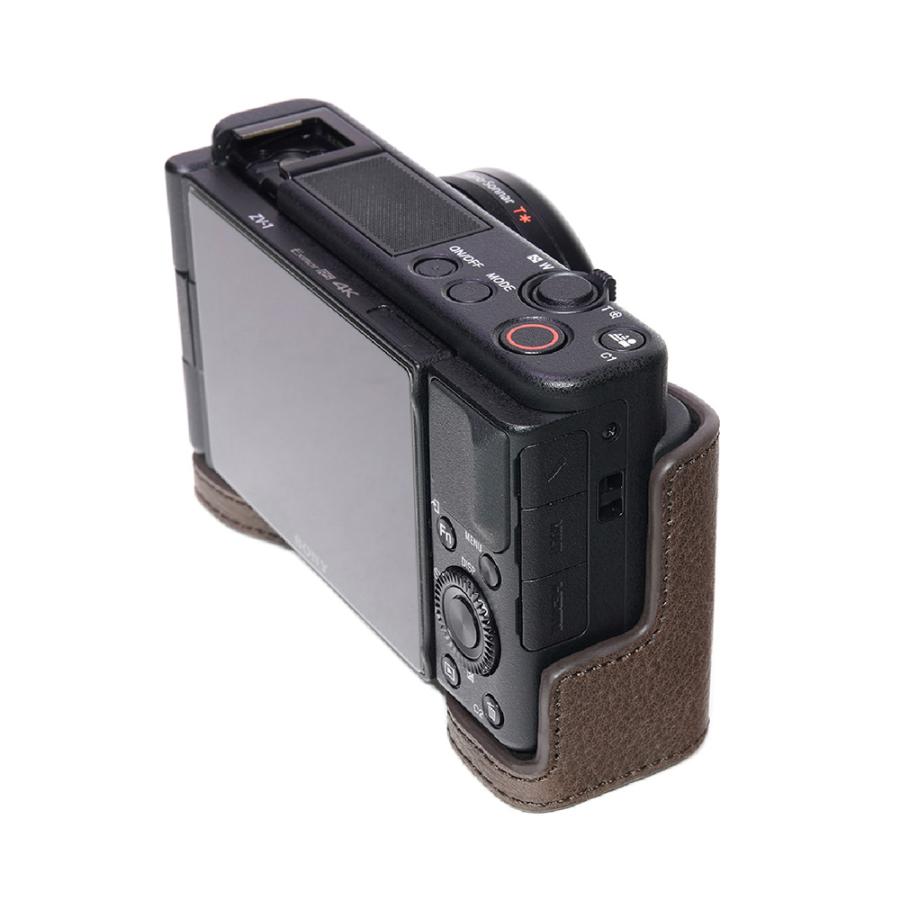 TP Original SONY VLOGCAM ZV-1 用 ボディーハーフケース ダークブラウン ［国内正規品］ |  | 02