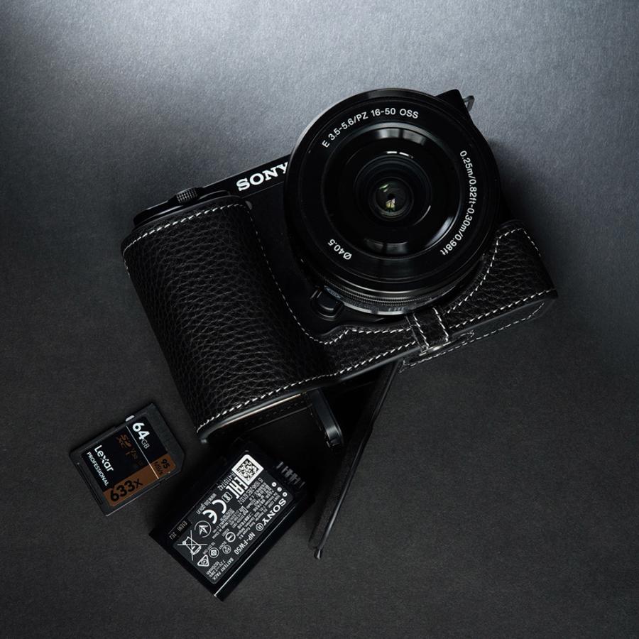 TP Original SONY VLOGCAM ZV-E10 用 ボディーハーフケース ブラック 