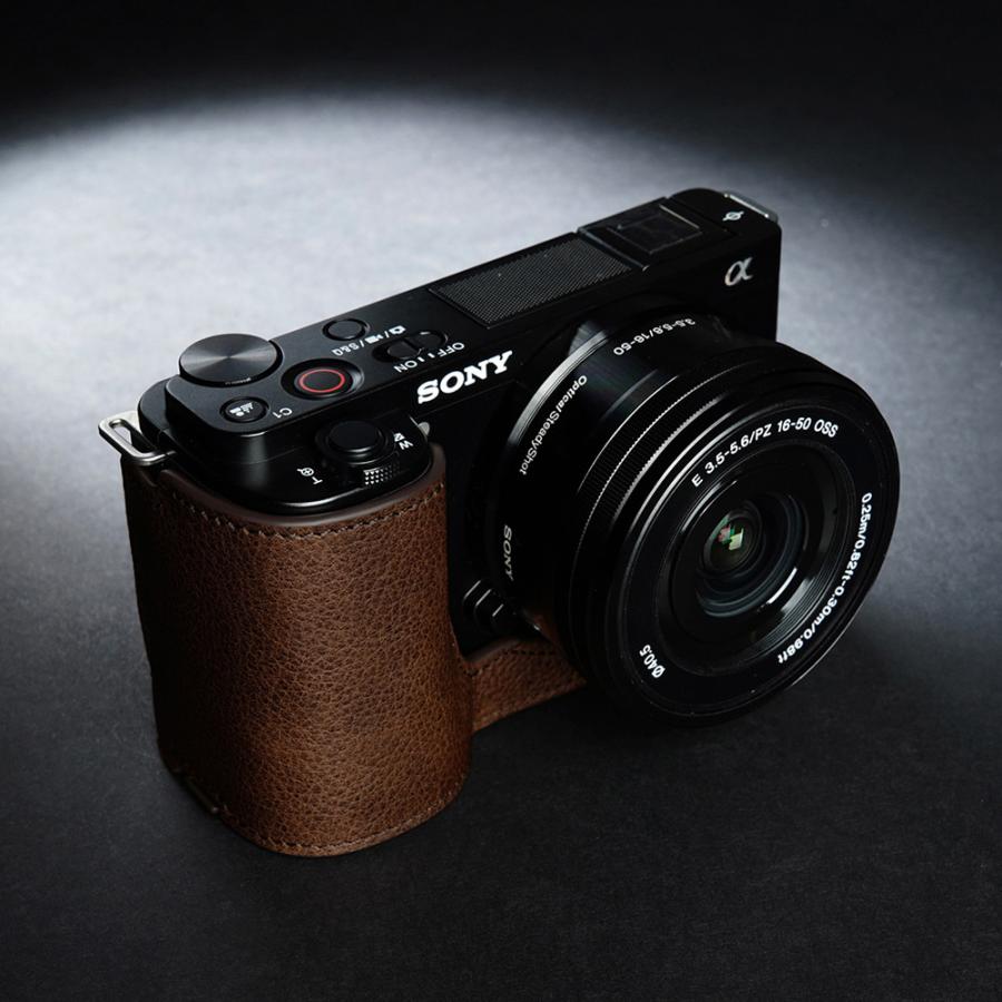 TP Original SONY VLOGCAM ZV-E10 用 ボディーハーフケース ダーク