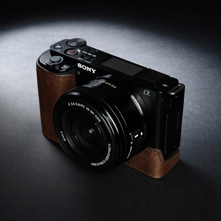 TP Original SONY VLOGCAM ZV-E10 用 ボディーハーフケース ダーク