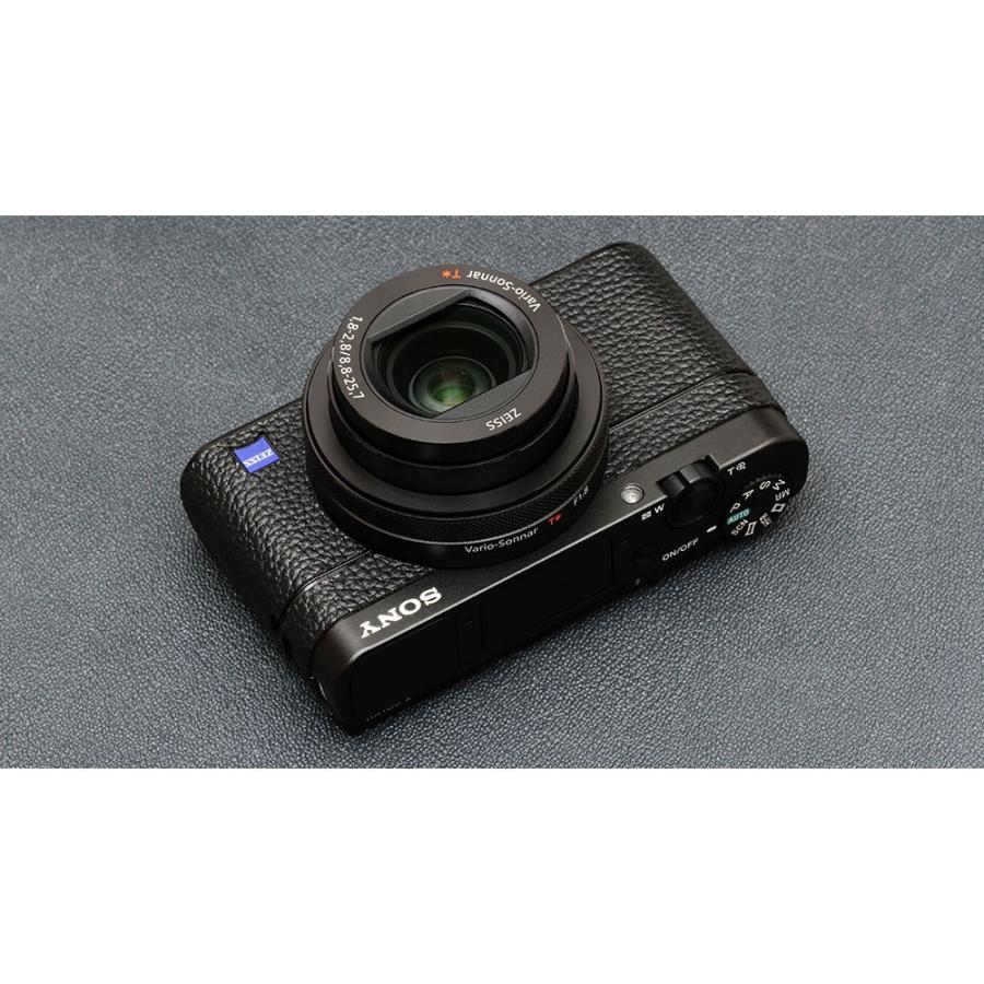 サイバーショット ソニー Cyber Shot RX-100M5用張り革キット ブラック