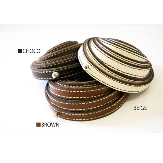 【お買い得商品！ミラーレスカメラ用】本革SLIMネックストラップ ブラウン/チョコ/ベージュ |  | 01