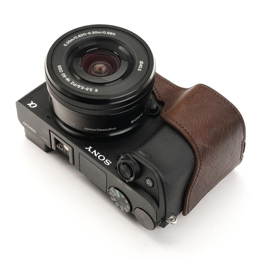 TP Original SONY α6400/α6100 用 ボディーハーフケース ダーク