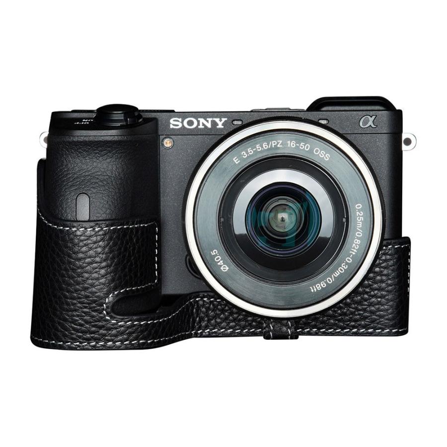 TP Original SONY α6600 用 ボディーハーフケース ブラック ［国内正規