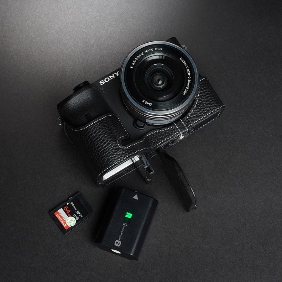 TP Original SONY α6600 用 ボディーハーフケース ブラック ［国内正規