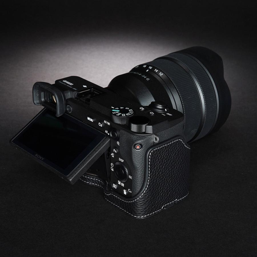 TP Original SONY α6600 用 ボディーハーフケース ブラック ［国内正規