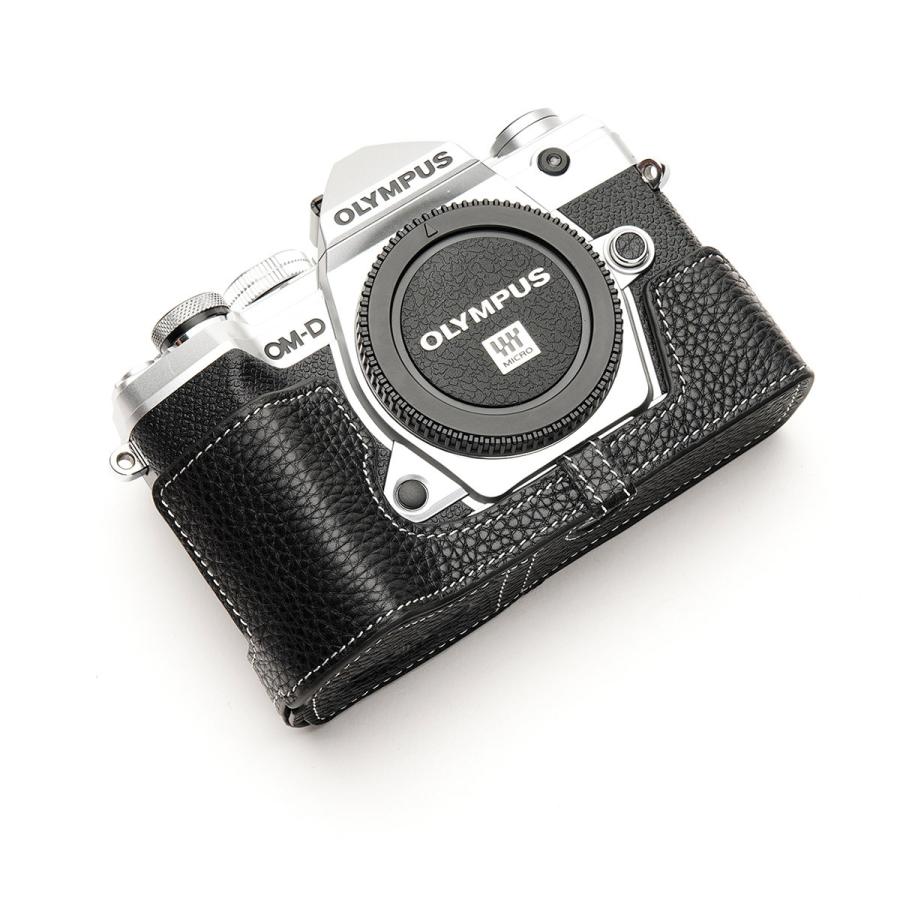 TP Original OLYMPUS E-M5 Mark III 用 ボディーハーフケース ブラック