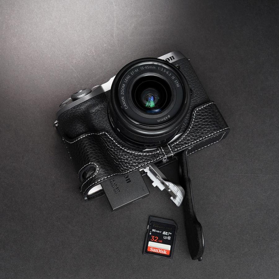 TP Original Canon EOS M6 Mark II 用 ボディーハーフケース ブラック ［国内正規品］｜laughs｜11